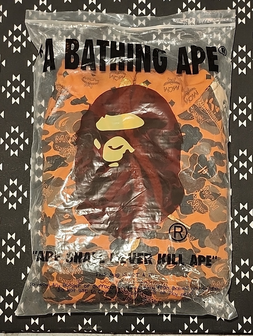 A Bathing Ape X MCM Large Hoodie